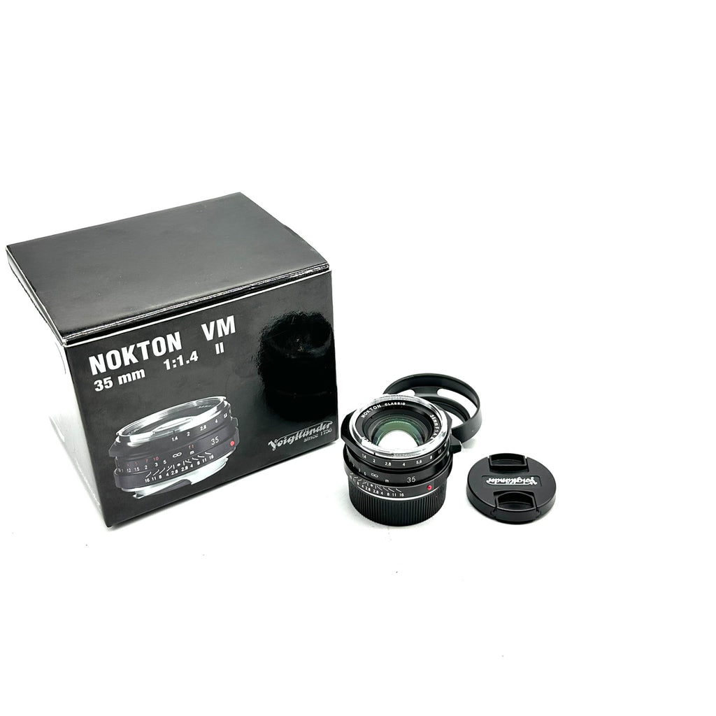 Pre-owned Voigtlander M 35mm f1.4 Nokton II M Mount Mint, Generic Hood SN: 07950967