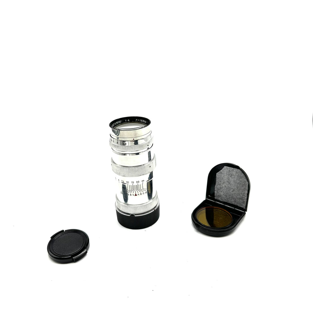 Pre-owned Zenit Jupiter-11 Silver 135mm f4 Screw Mount W/ M Mount Adpt, Caps 5101000