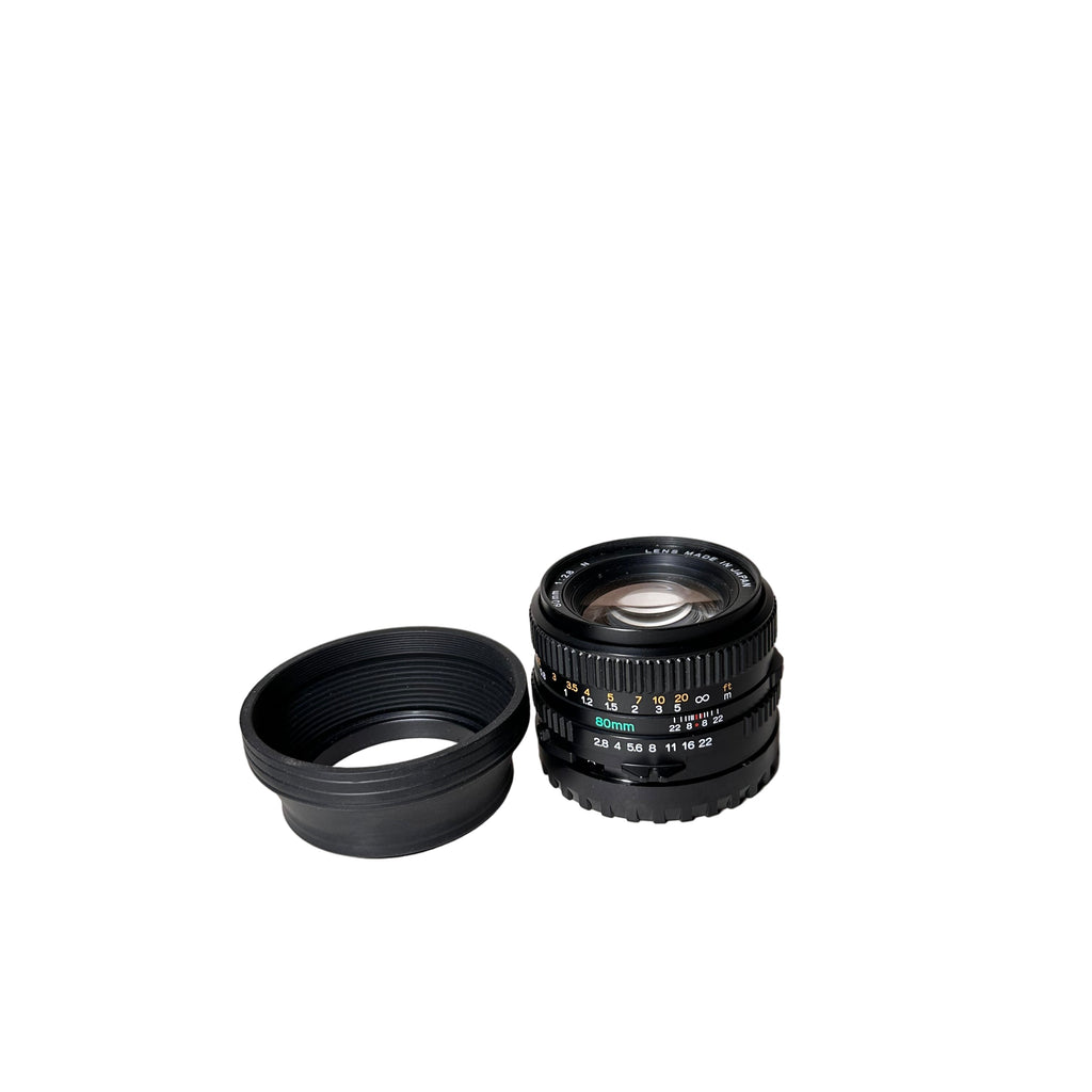 Mamiya 645 80mm f/2.8 Lens with Hood, Front & Rear Caps (Second Hand)