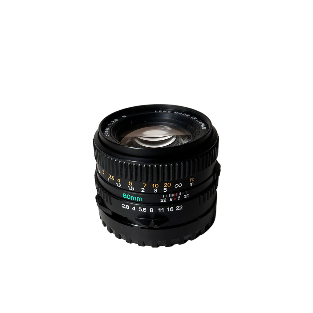 Mamiya 645 80mm Lens with Hood, Front Rear Caps (Second