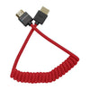 Kondor Blue Coiled Mini HDMI to Full HDMI 12 to 24in (30 to 60cm) (Red)