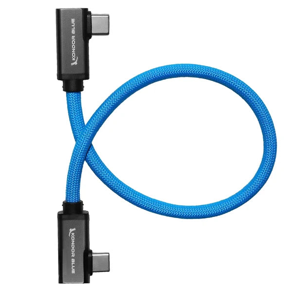 Kondor Blue USB-C to USB-C High Speed Cable for SSD Recording & Charging
