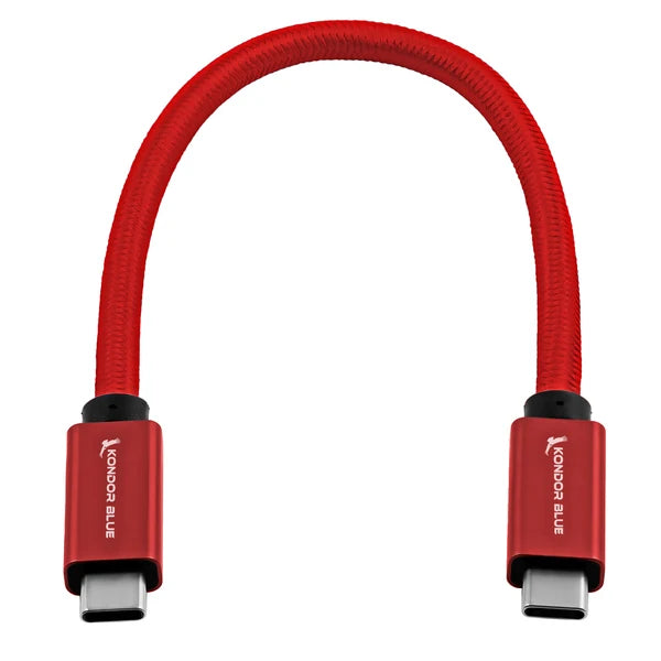 Kondor Blue USB-C to USB-C High Speed Cable for SSD Recording & Charging