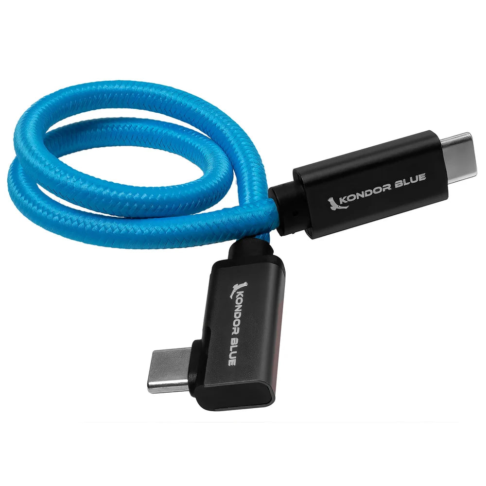 Kondor Blue USB-C to USB-C High Speed Cable for SSD Recording & Charging