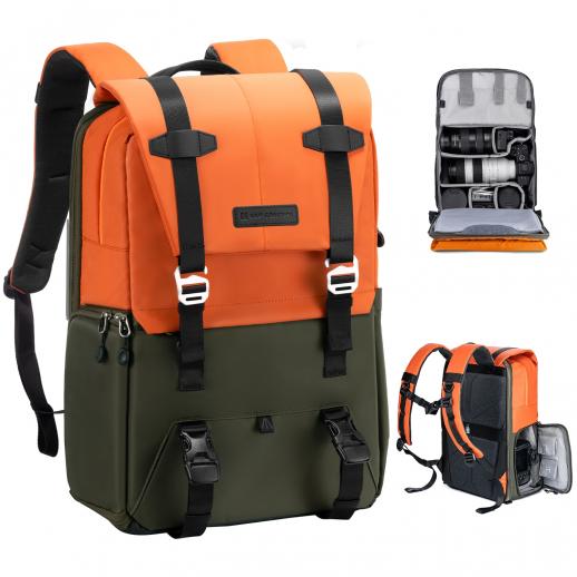 K&F Concept Urban Wander 01 Backpack 20L - Orange/Green