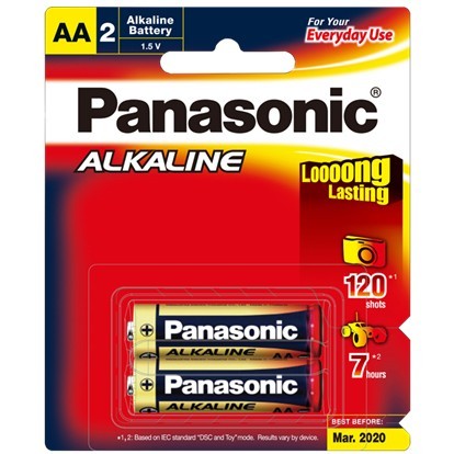 Panasonic AA 2 Pack Alkaline Battery