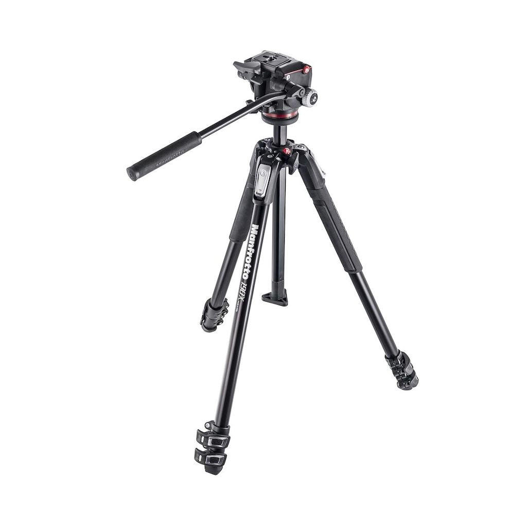Manfrotto 190 Aluminium 3-Section Tripod + XPRO Fluid Head