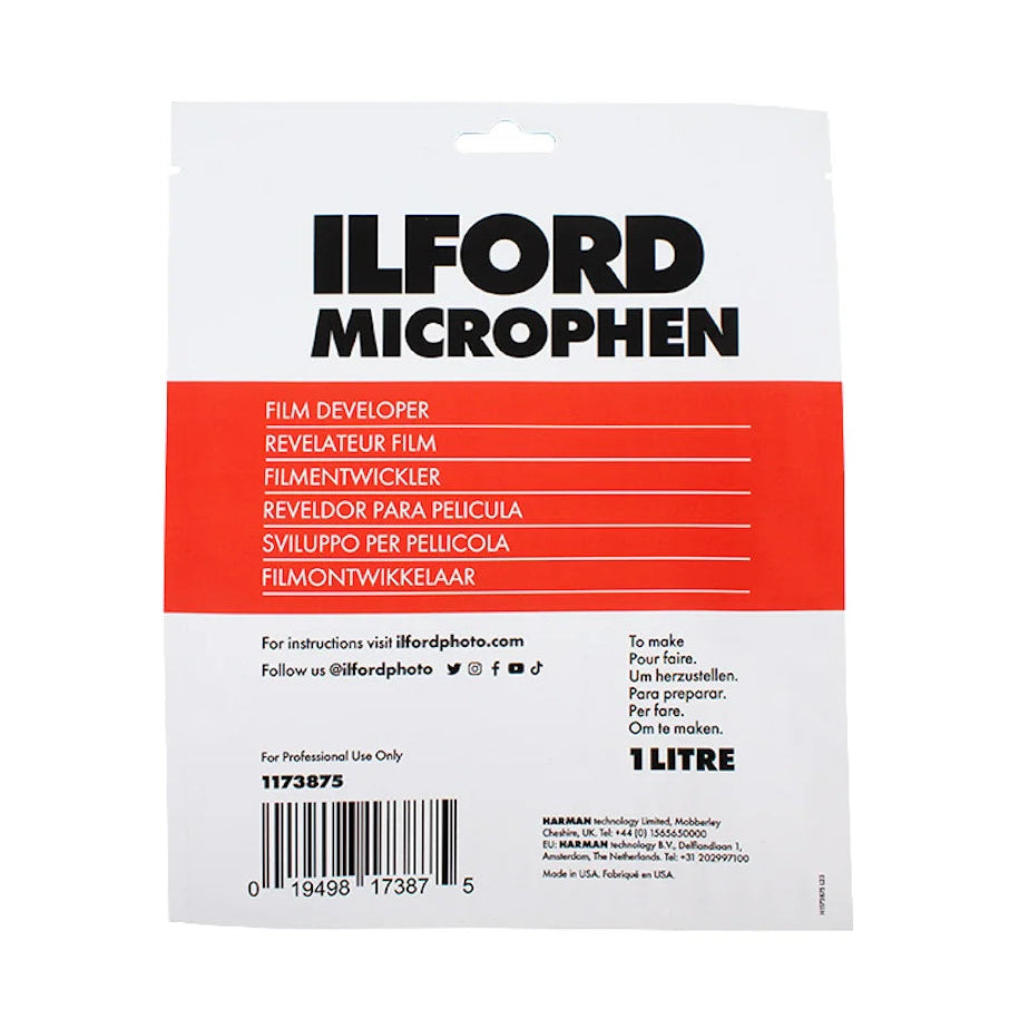 Ilford Microphen Developer (Powder) for Black & White Film Makes 1 Litre