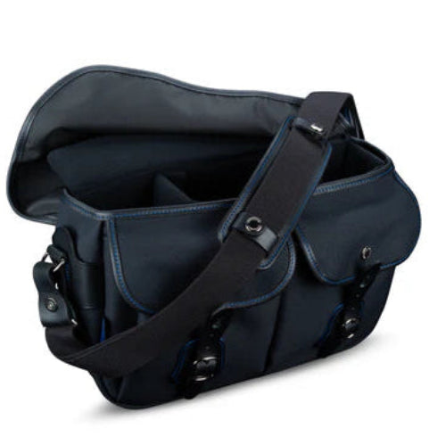 Billingham Hadley Pro 2020 Midnight Edition Camera Bag - Black FibreNyte / Blue Leather / Blue Stitching