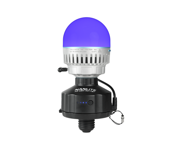 Nanlite AS-MBA-E27-BT Magnetic Base and Battery for PavoBulb