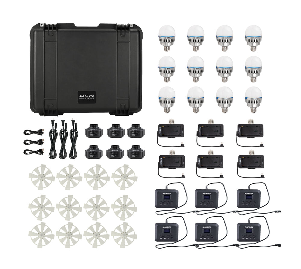Nanlite PavoBulb 10C RGB LED Bulb 12Kit