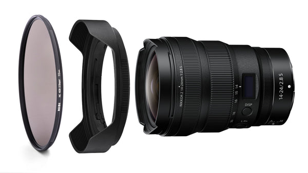 NiSi 112mm Circular NC ND8 (3 Stop) + ND64 (6 Stop) + ND1000 (10 Stop) Filter + NiSi Lens Hood for Nikon Z 14-24mm f2.8S Bundle