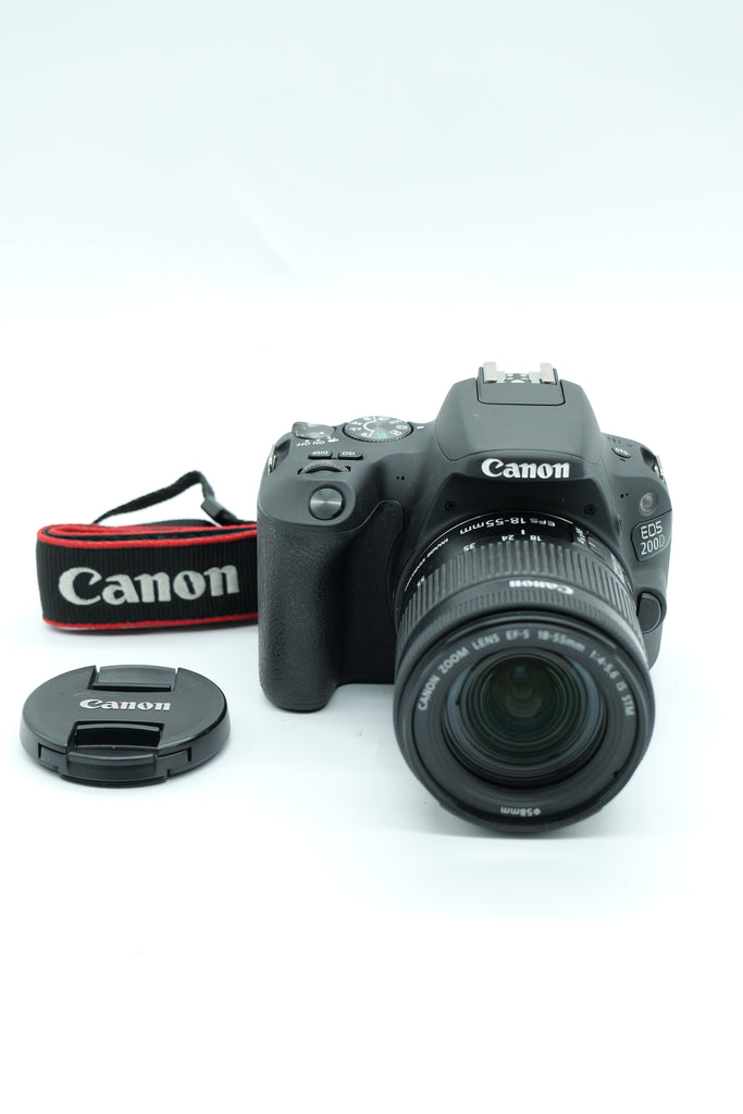 Pre-Owned Canon EOS 200D/15-55 IS Kit with Strap, Generic USBC Charger, Lens cap SN: 195072014810/7122018073 (Second Hand)