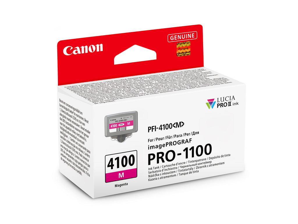 Canon PFI-4100 M Magenta Pigment Ink Tank (80ml) for PRO-1100