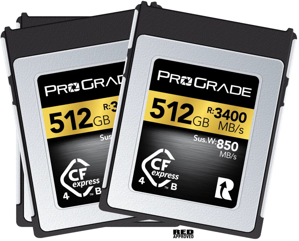 ProGrade Digital CFexpress 512GB Type B 4.0 Memory Card Twin Pack (Gold)