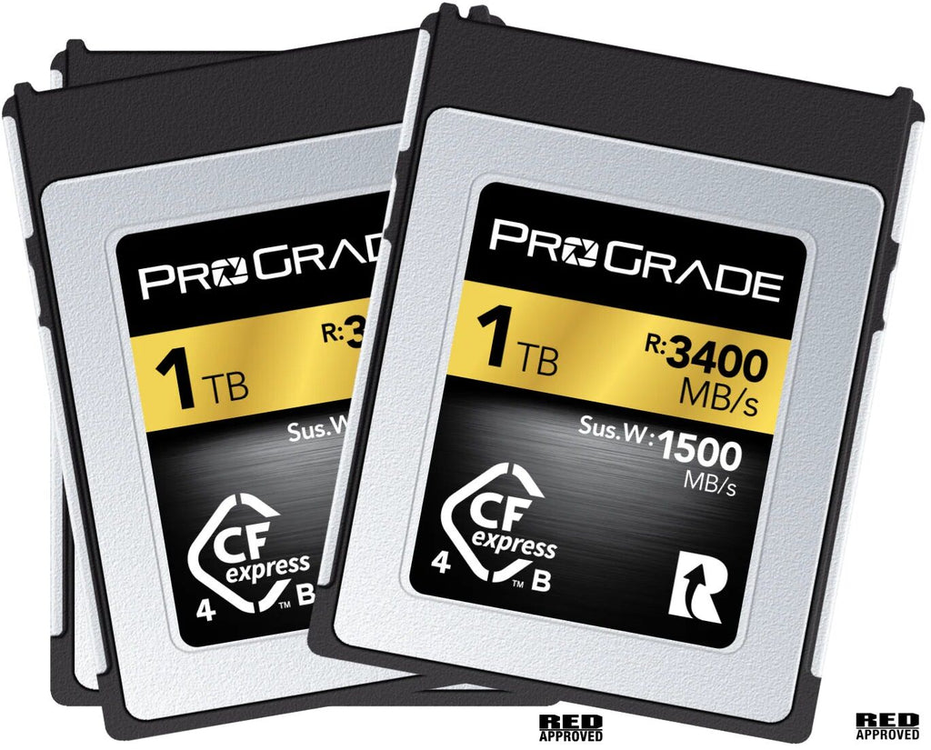 ProGrade Digital CFexpress 1TB Type B 4.0 Memory Card Twin Pack (Gold)