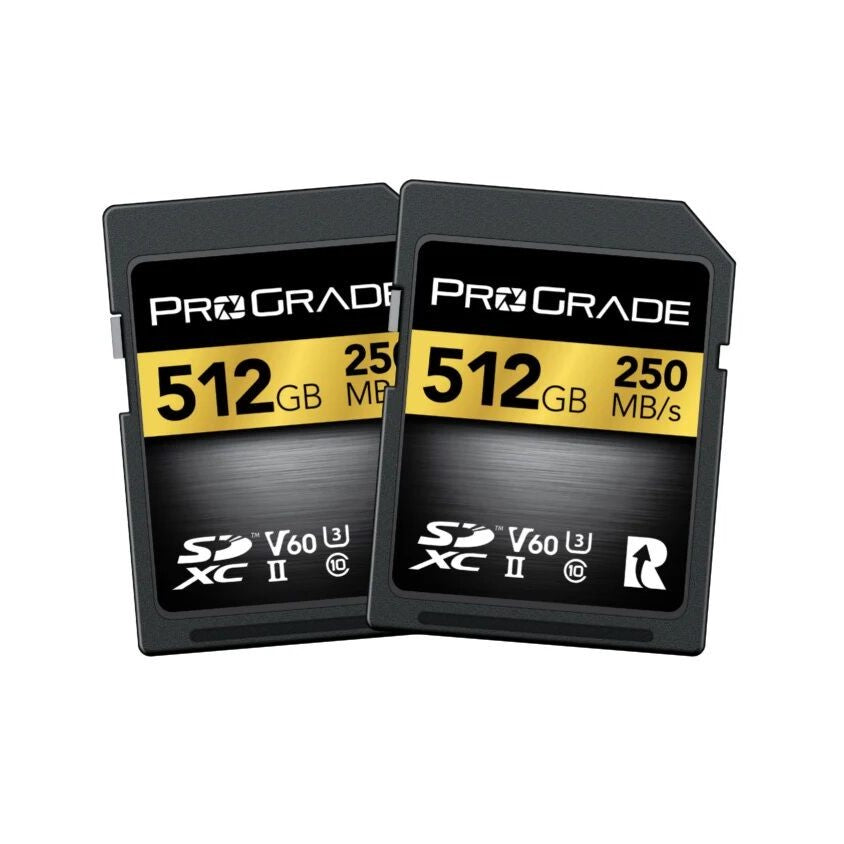 ProGrade Digital 512GB SDXC UHS-II V60 Memory Card Twin Pack (Gold)
