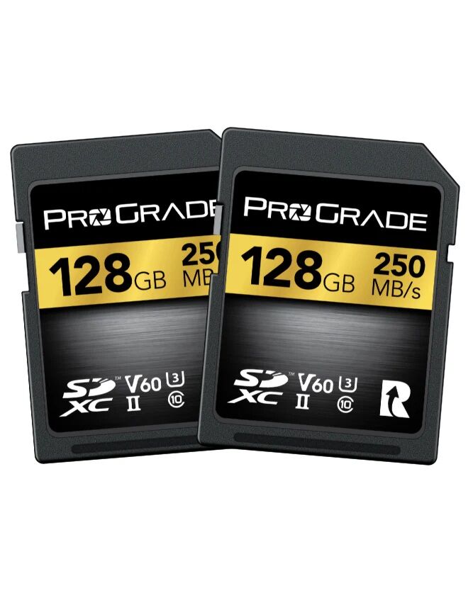 ProGrade Digital SDXC UHS-II V60 Memory Card (Gold) - Twin Pack