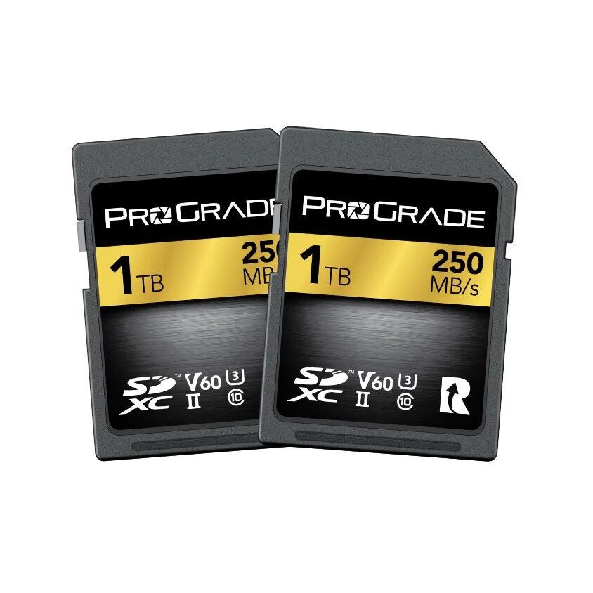 ProGrade Digital 1TB SDXC UHS-II V60 Memory Card Twin Pack (Gold)