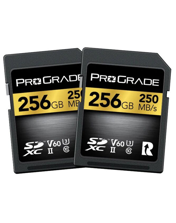 ProGrade Digital SDXC UHS-II V60 Memory Card (Gold) - Twin Pack