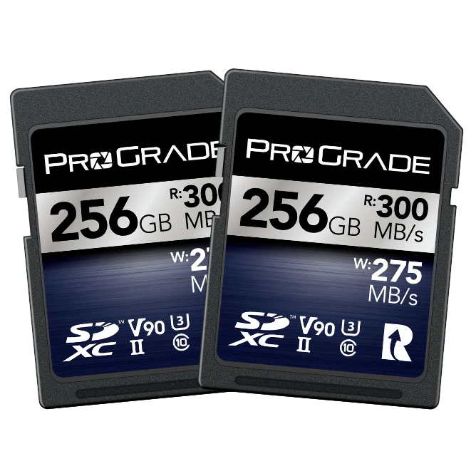 ProGrade Digital 256GB SDXC UHS-II V90 Memory Card Twin Pack (Iridium)