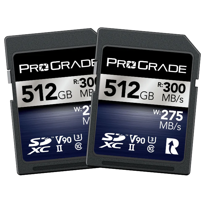 ProGrade Digital 512GB SDXC UHS-II V90 Memory Card Twin Pack (Iridium)
