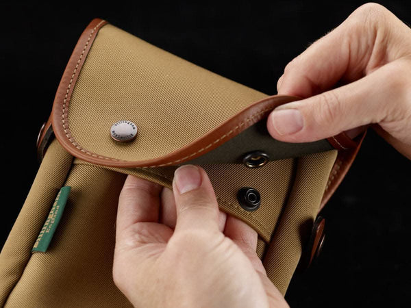 Billingham Delta Pocket - Black Canvas / Black Leather