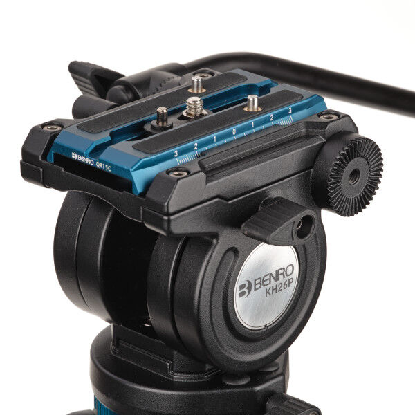 Benro QR15C Slide-In Video QR Plate for KH25PC & KH26PC - Blue
