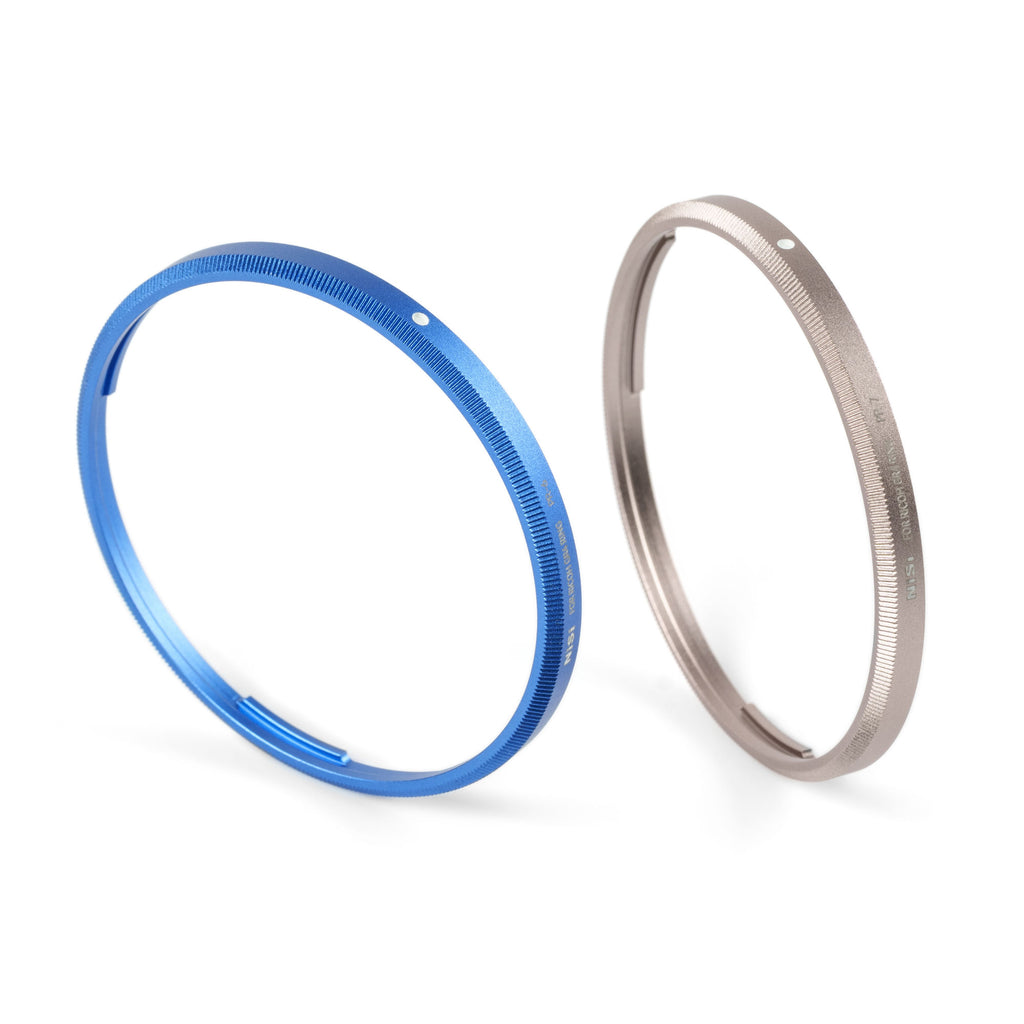 NiSi Ring Cap Kit for Ricoh GR IV (Royal Blue & Titanium Gray)