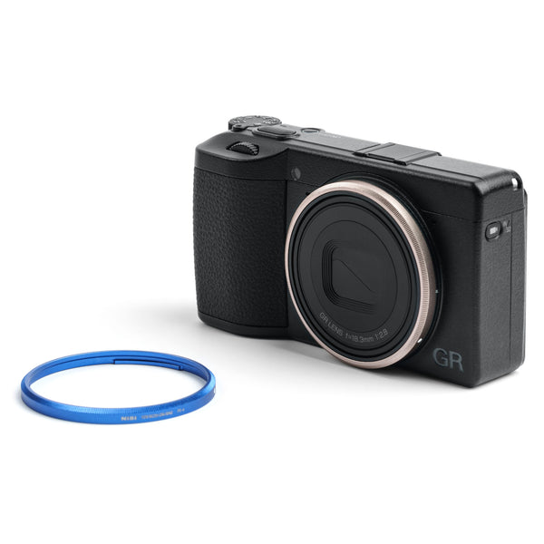 NiSi Ring Cap Kit for Ricoh GR IV (Royal Blue & Titanium Gray)