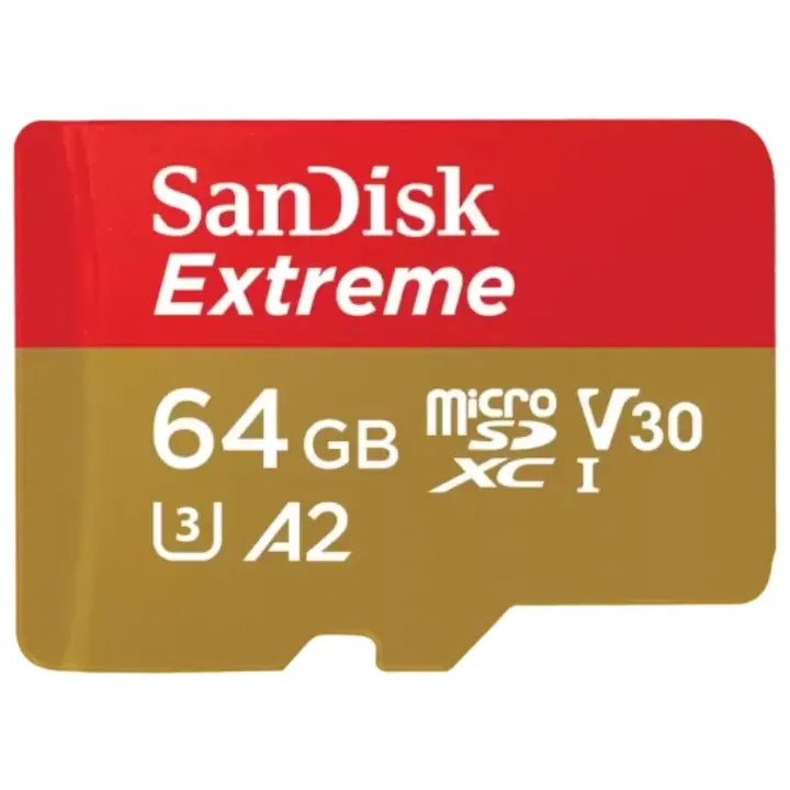 SanDisk Extreme MicroSDXC Card 64GB UHS-I V30