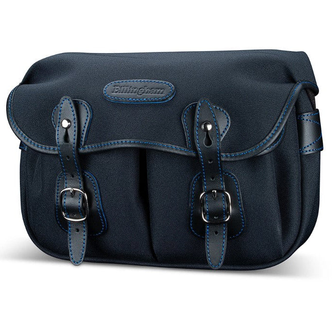 Billingham Hadley Small Midnight Edition Camera Bag - Black FibreNyte / Blue Leather