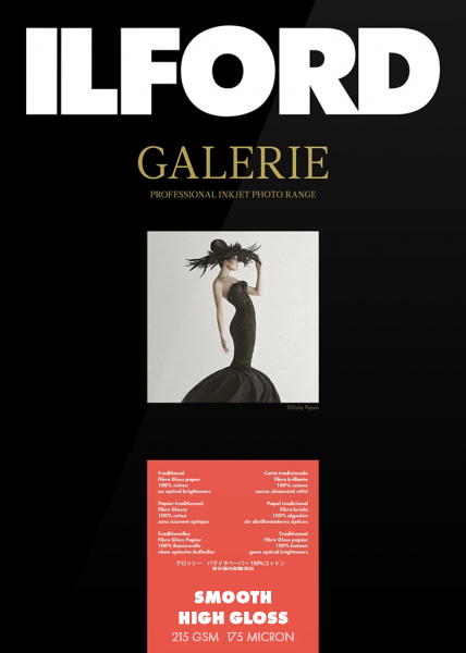 Ilford Galerie Prestige Smooth High Gloss 215GSM A4 - 25 Sheets