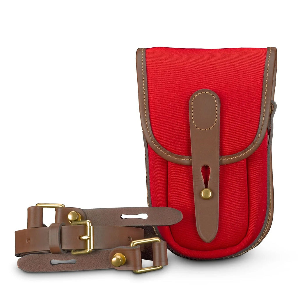 Billingham Ten-16 Camera Bag - Burgundy Canvas / Chocolate Leather