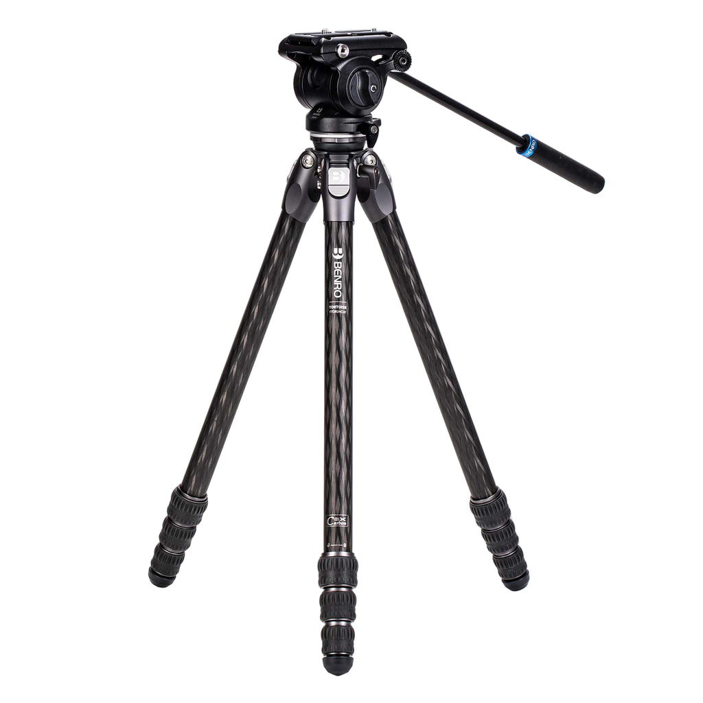 Benro Tortoise 24CLV with S4PRO Head Carbon Fibre Video Tripod Kit