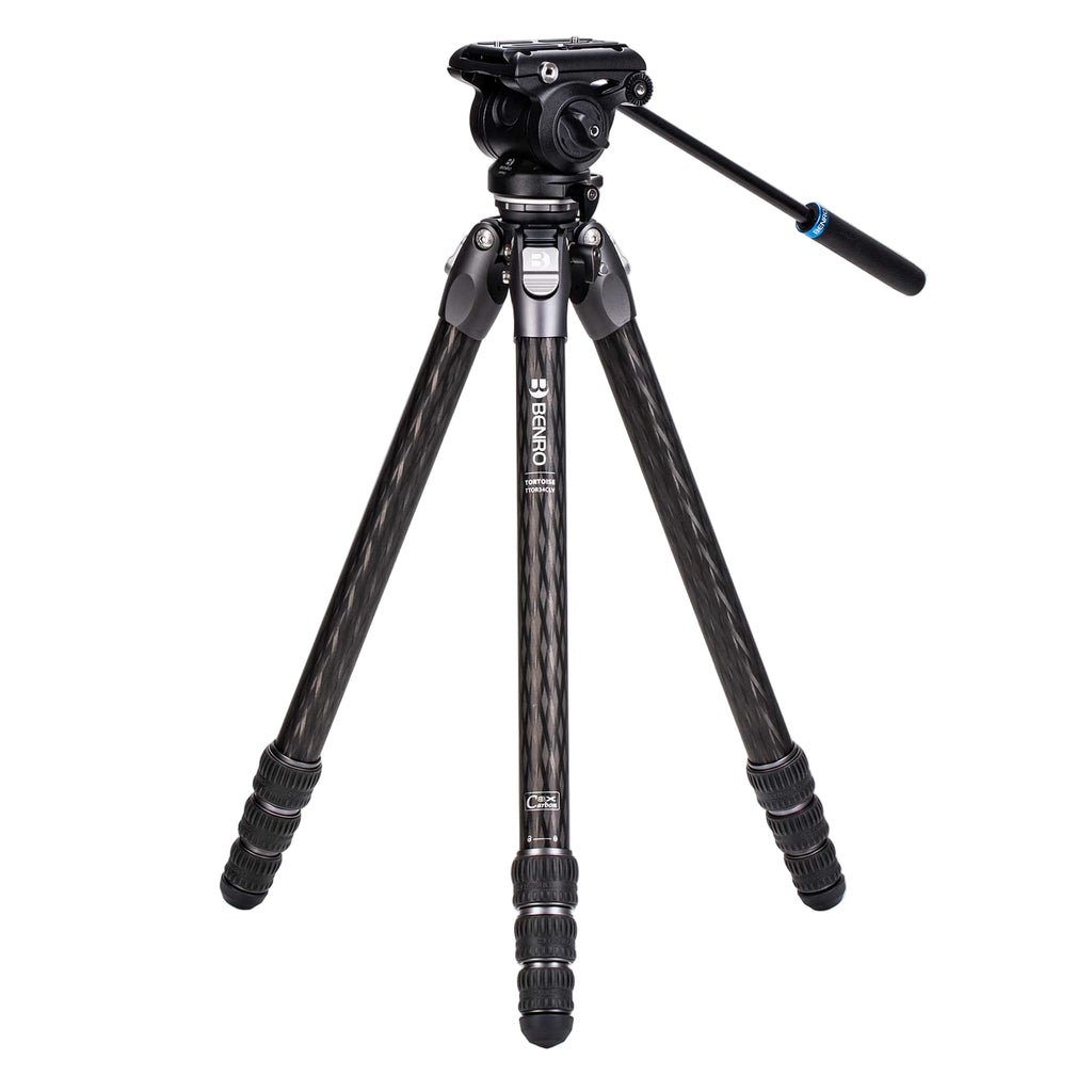 Benro Tortoise 34CLV with S4PRO Head Carbon Fibre Video Tripod Kit