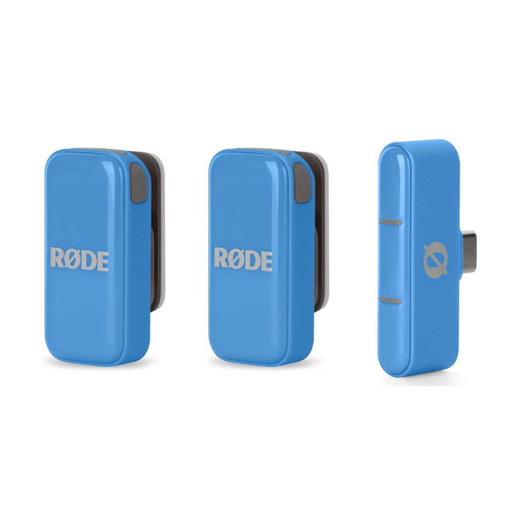 Rode Wireless Micro Ultra Compact Microphone for USB-C Smartphones - Blue