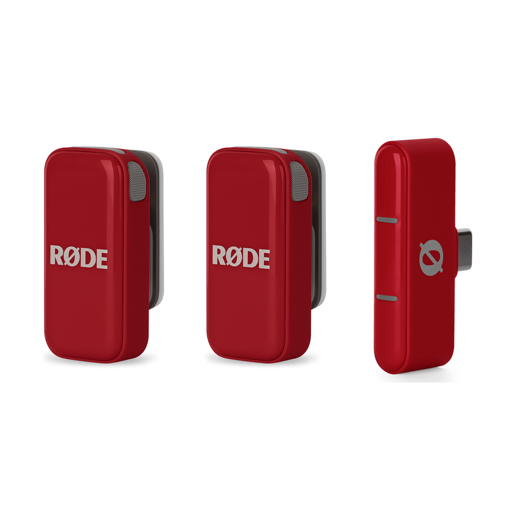 Rode Wireless Micro Ultra Compact Microphone for USB-C Smartphones - Red