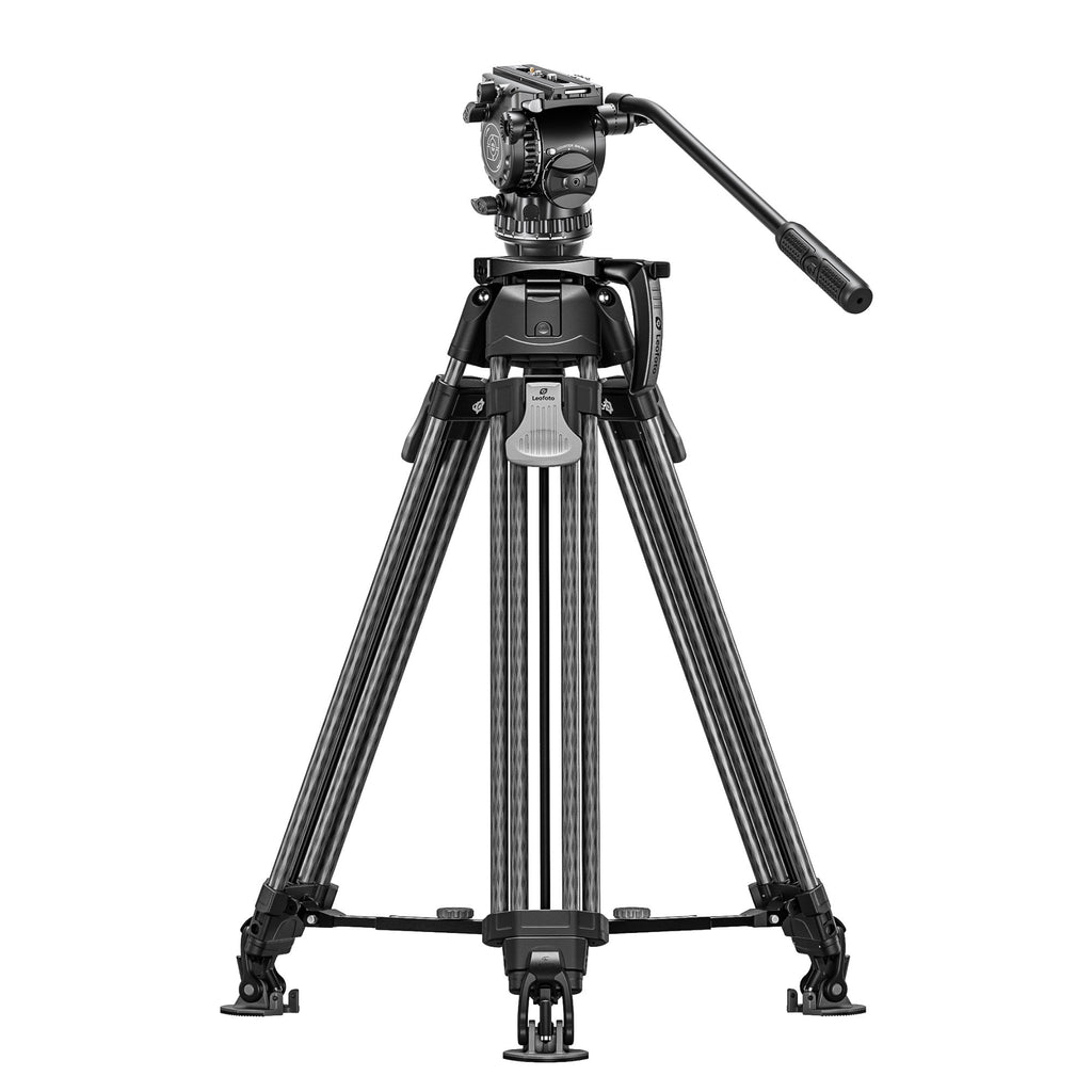 Leofoto LVF-163C+FH-20 Professional Carbon Fibre Video Tripod with FH-20 Video Fluid Head