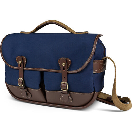 Billingham Mini Eventer Camera Bag - Navy Canvas / Chocolate Leather