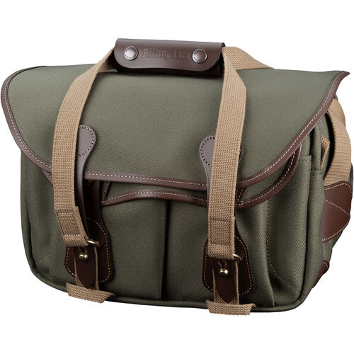 Billingham 225 MKII Camera Bag - Sage FibreNyte / Chocolate Leather