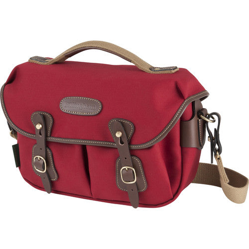Billingham Hadley Small Pro Camera Bag - Burgundy Canvas / Chocolate Leather