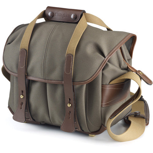 Billingham 207 Camera Bag - Sage FibreNyte / Chocolate Leather