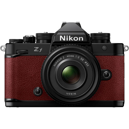 Nikon Z f Mirrorless Camera with NIKKOR Z 40mm f/2.0 SE Lens (Bordeaux Red)