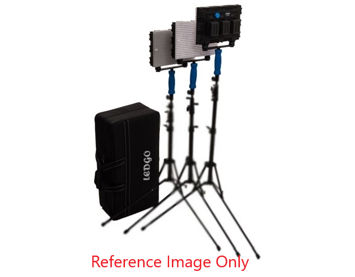 Ex-Demo LedGO 3x 5600K Adjustable LED Panel Lighting Kit with Bag - AC Only