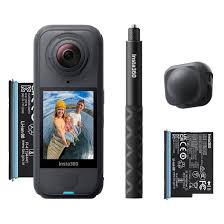 Insta360 X4 Air 360 Camera Starter Bundle  (Black) (Including X4 Air, Battery, 114cm Selfie Stick, Lens Cap)