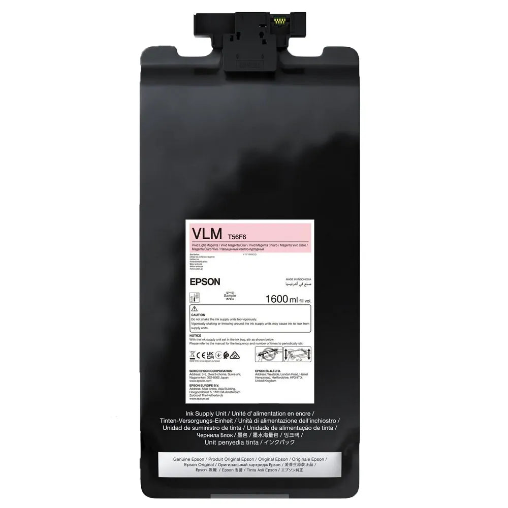 EPSON UltraChrome Pro12 Ink 1.6L Vivid Light Magenta Pouch for P20560