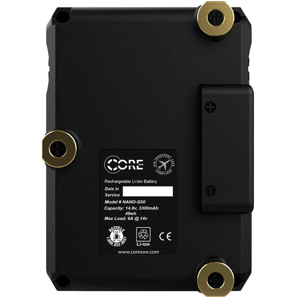 Core SWX Nano Micro 50W Battery - Gold Mount