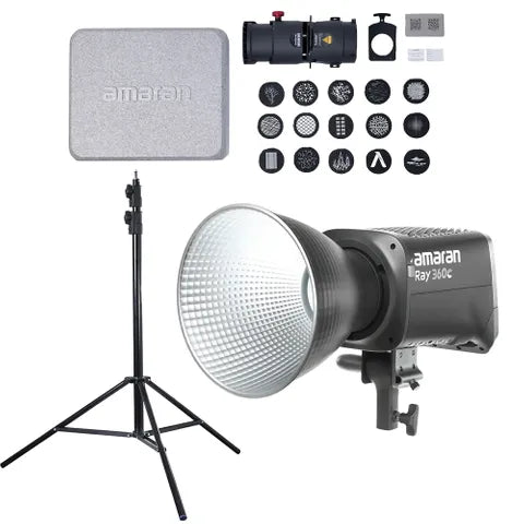 Aputure Amaran Ray 360C Winter Bundle Spotlight Kit