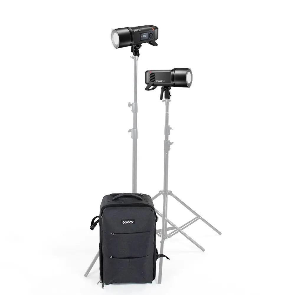 Godox AD600Pro II TTL Lithium Ion Flash 2 Head Kit with Umbrellas, Light Stands, Bags